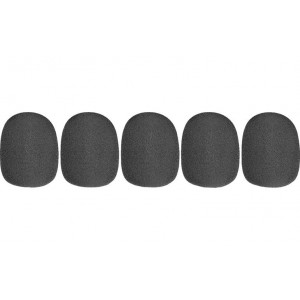 Stagg WS-S35/B5 Foam Microphone Windscreens, 5-Pack, Black